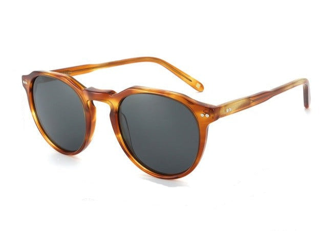 Unisex  Round Polarized 'Avalon' Plastic Sunglasses
