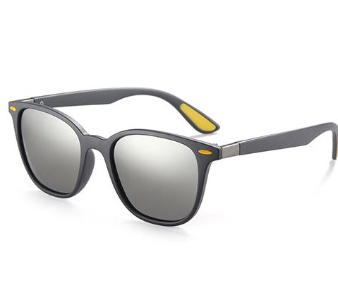 Men's Square Polarized 'Ranilda' Plastic Sunglasses