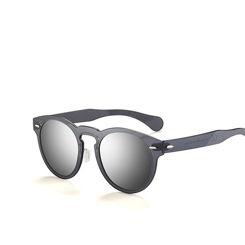 Unisex Polarized Round 'Coralie' Rimless Sunglasses