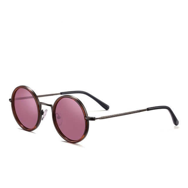 Men's Round Polarized 'Abrielle' Alloy Sunglasses