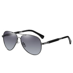 Men's  Aviator Alloy Photochromic 'Banned' Polarized Sunglasses