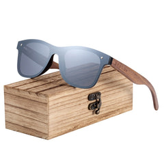 Men's Square 'Kenneth' Wooden Sunglasses