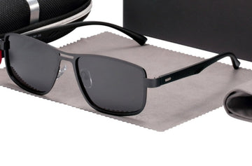 Men's Rectangle 'Arthur Way' Metal Sunglasses