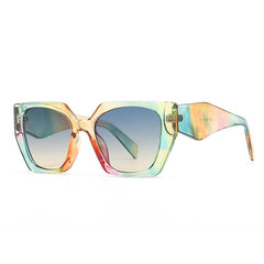 Women's Retro Polygon 'Hydro Dip' Cat Eye Sunglasses