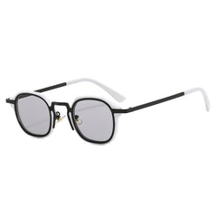 Unisex Small Round 'Ice' Alloy Sunglasses