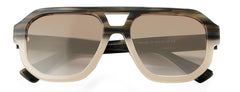 Men's Oversized Pilot 'Mocha Eye Wear' Plastic Sunglasses