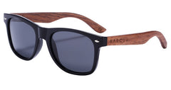 Men's Polarized Rectangle 'Bruno' Wooden Sunglasses