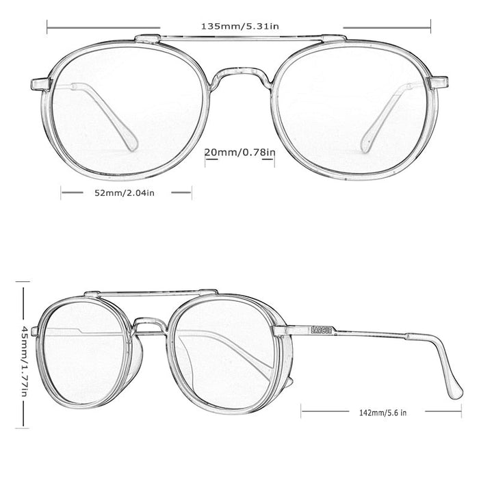 Men's Design 'Stoked' Round Sunglasses