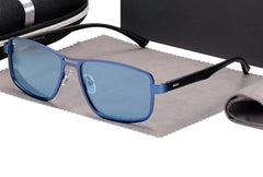 Men's Rectangle 'Arthur Way' Metal Sunglasses