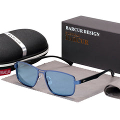 Men's Square Stainless Steel 'Appeals' Sunglasses