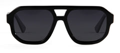 Men's Oversized Pilot 'Mocha Eye Wear' Plastic Sunglasses