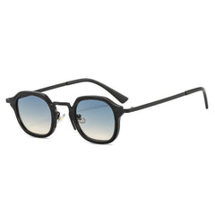 Unisex Small Round 'Ice' Alloy Sunglasses