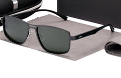 Men's Rectangle 'Arthur Way' Metal Sunglasses