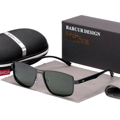 Men's Square Stainless Steel 'Appeals' Sunglasses