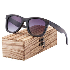 Men's Polarized Square 'Francis' Wooden Bamboo Sunglasses