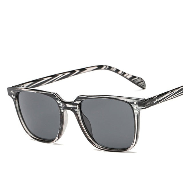 Unisex  Vintage Square 'Furry' Plastic Sunglasses