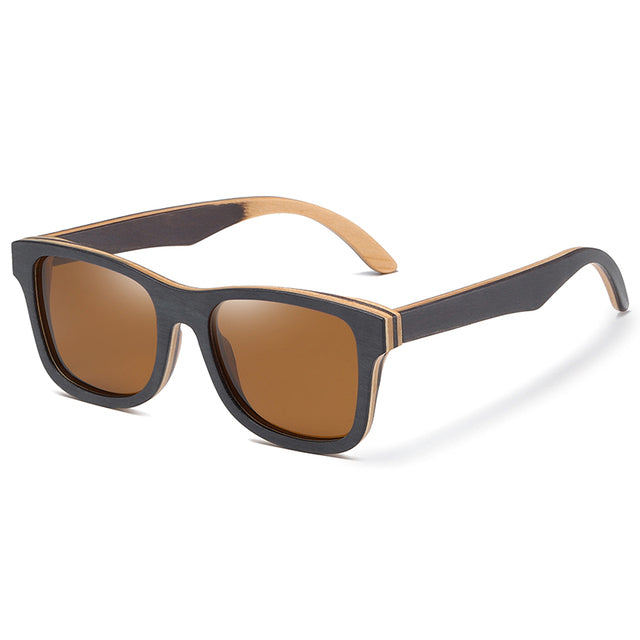 Men's Natural Handmade 'Shallow' Wooden Sunglasses