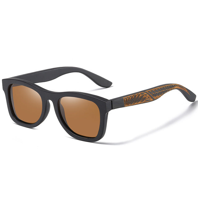 Unisex Handmade 'Black Mamba' Wooden Sunglasses