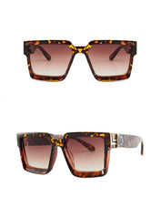 Men's Square 'Snazzy Shades' Plastic Sunglasses