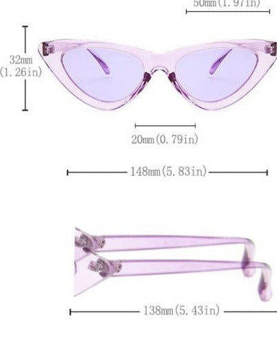 Women's Cat‘s Eye 'France' Plastic Sunglasses