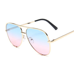 Women's Classic Vintage 'Clear View' Alloy Sunglasses