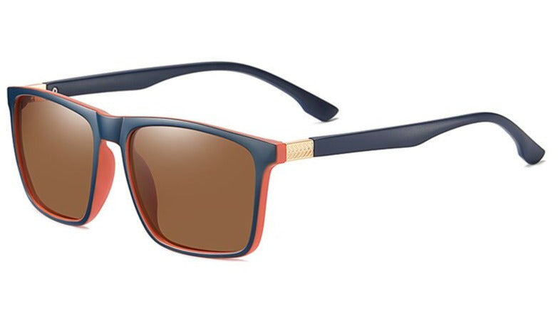 Men's Polarized Oval 'Ossian' Plastic Sunglasses