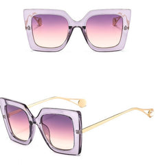 Women's Square 'Tiny Ban' Plastic Sunglasses