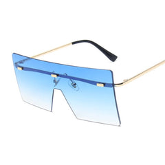 Women's Square 'Abby Scarlet' Metal Sunglasses