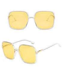 Women's Square 'Holly Spot' Plastic Sunglasses