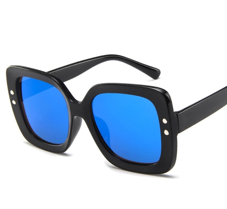 Women's Square Retro 'Edie Athens' Plastic Sunglasses