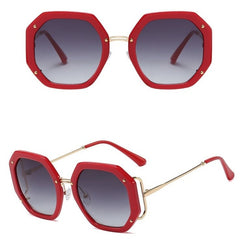 Women's Square 'Fine Shine' Plastic Sunglasses