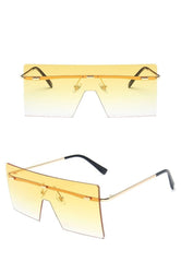 Women's Vintage 'Zone' Square Sunglasses