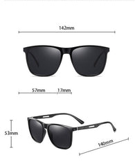 Men's Square 'Infrared' Plastic Sunglasses