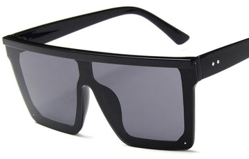 Women's  Oversized Square 'Trappy' Plastic Sunglasses