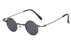 Unisex Small Round 'Montanaro' Metal Sunglasses