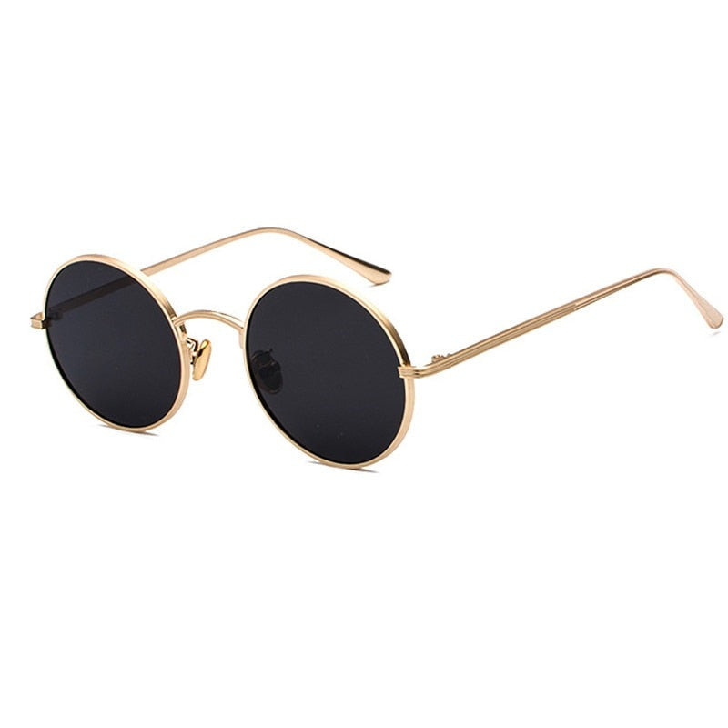 Women's Round 'Power Girl' Metal Sunglasses