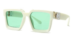 Men's Square 'The Banned Man' Plastic Sunglasses