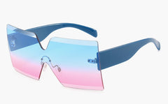 Women's Rimless Square 'Briana Summer' Plastic Sunglasses