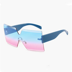 Women's Rimless 'See Through' Browline Sunglasses