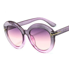 Women's Retro Round 'Galaxy' Plastic Sunglasses