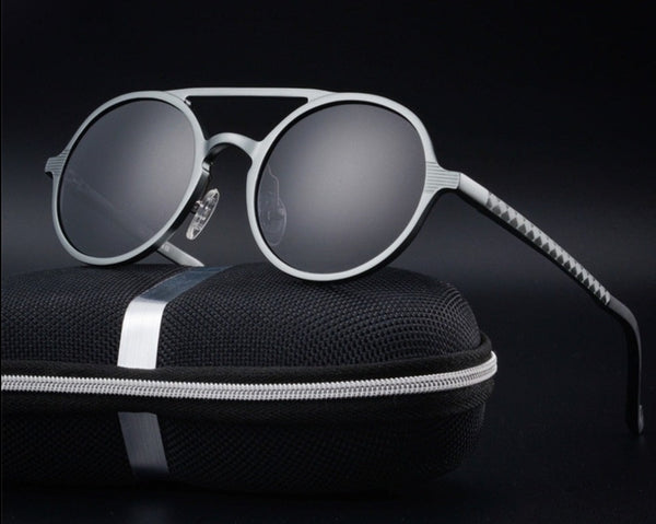 Men's Round 'Idris ' Metal Sunglasses