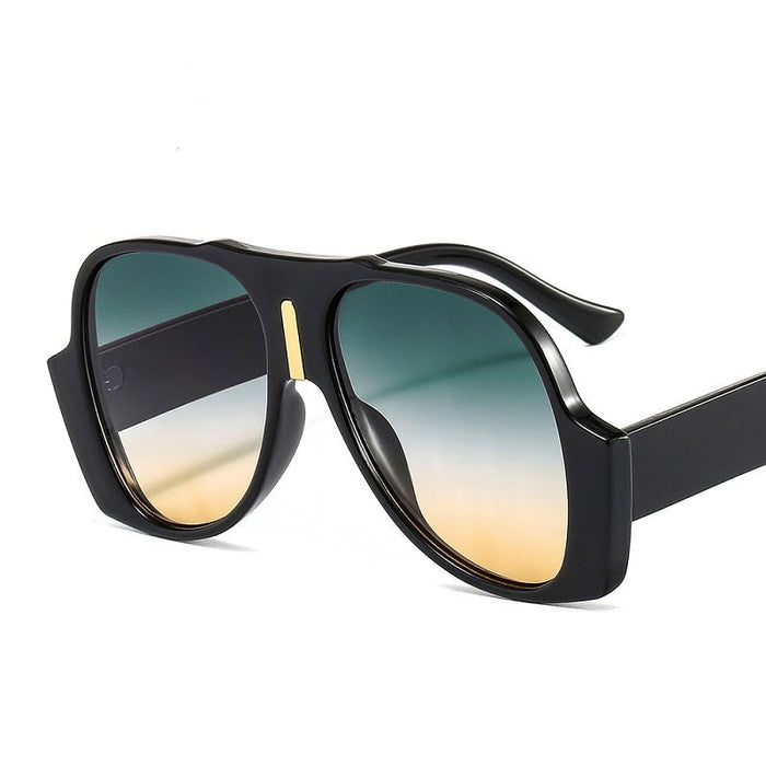 Women's Fashion Shield 'White Sand Beach' Plastic Sunglasses