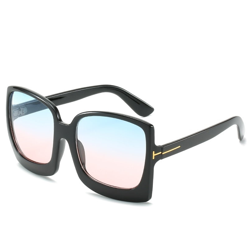 Women's Oversized Vintage 'Cheetah' Plastic Sunglasses