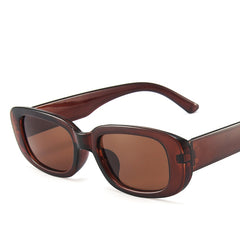 Women's Black Leopard 'Signivision' Rectangle Sunglasses