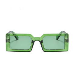 Women's Small Rectangular 'Laarni' Plastic Sunglasses