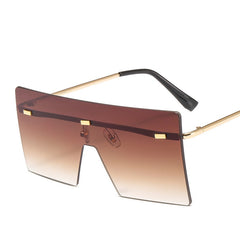 Women's Gradient 'Cyber' Square Sunglasses