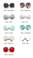 Women's Oversized 'Sun Kissed' Round Sunglasses