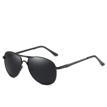 Men's Polarized Round 'Cherry' Metal Sunglasses