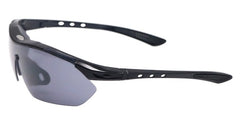 Unisex Cycling Semi Rimless 'Crucible' Plastic Sports Sunglasses