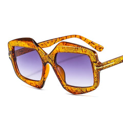 Women's Oversized Shield 'Ms. Peregrine'over Plastic Sunglasses